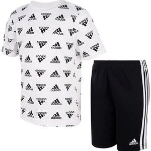 Adidas 12M Baby Boys Brand Love T-shirt and Shorts Set, 2 Piece